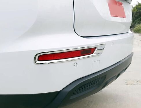 إطار مصباح الضباب الخلفي تغطية السيارة الإكسسوارات الخارجية الضبابية ذيل خفيفة مناسبة ل Mitsubishi New Outlander و Phev 2022 2023 2024 2025 ABS Glossy Chrome Style in Kuwait