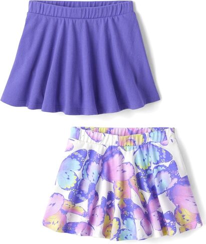 The Children's Place,Baby Girls,and Toddler Pull On Everyday Skorts,Cosmos 2-Pack,4 Years in Kuwait
