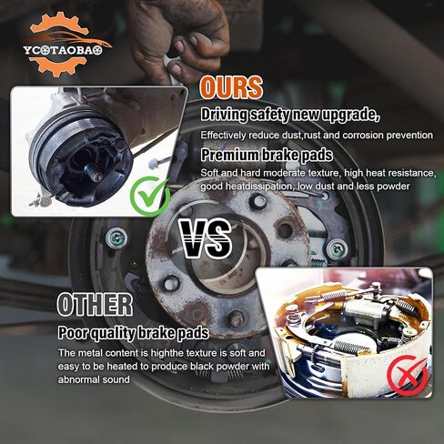 Rear Drum Brake Shoe 1PC Replaces BV6Z2200A Compatible with Focus 2012 2013 2014 2015 2016 2017 2018 in Saudi Arabia