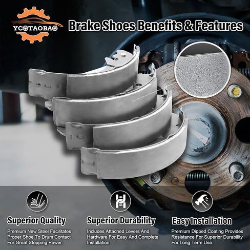 حذاء Brake Brake الخلفي 1PC يحل محل LCY02638Z ، LCY22638ZC متوافق مع MAZDA MPV 2001 2002 2003 in Saudi Arabia