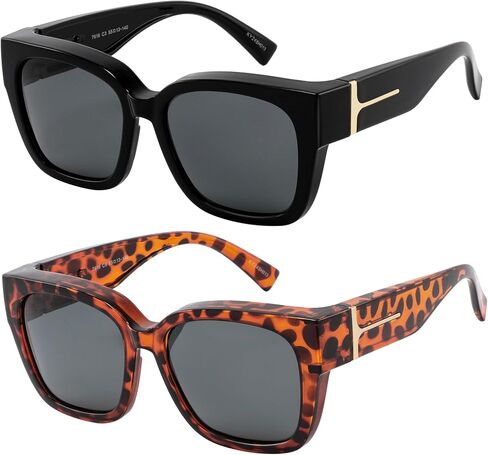 Yogo Vision Polarized Fit Over Glasses Sunglasses for Women Men Wear Over Eyeglasses 100% UV Protection in Saudi Arabia