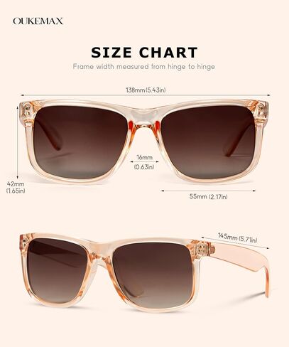Polarized Sunglasses for Women, 3 Pack UV400 Trendy Square Shades, Lightweight Stylish Eyewear for Driving & Travel in Saudi Arabia