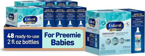 Enfamil NeuroPro EnfaCare High Calorie Premature Baby Formula, Milk-Based with Iron, Brain-Building DHA, Vitamins & Minerals for Immune Support, easy-to-digest proteins, Baby Milk, 2 Fl Oz, 24 Count in Kuwait