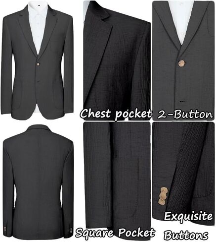 بدلة الكتان الرجال 3 قطعة ضيقة ضيقة العريس الشاطئ الزي الزفاف البدلات غير الرسمية للرجال حفلة حفلة موسيقية in Kuwait