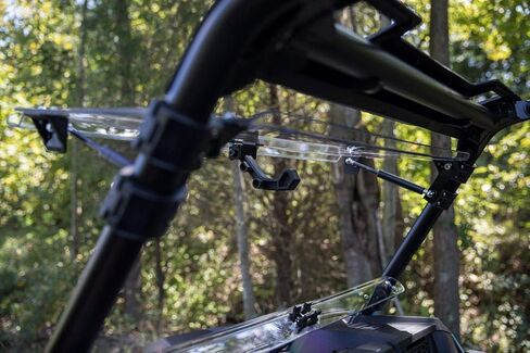 Superatv Scratch Resistant 3-in-1 Flip Hindshield لعام 2019-2023 Polaris RZR XP 1000 XP 4 1000 ، مفتوح ، تنفيس أو مغلق بالكامل ، بدون قيادة ركوب ، 1/4 "بولي كربونات أقوى 250x من الزجاج ، الولايات المتحدة الأمريكية مصنوعة in Saudi Arabia