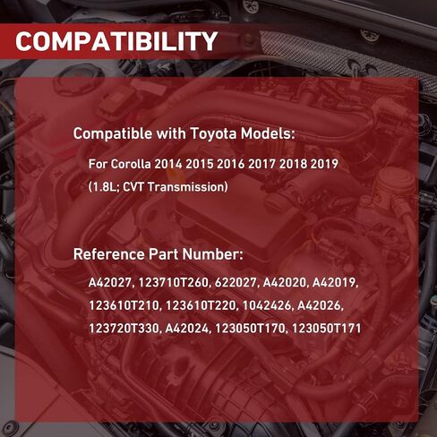 4PCS محرك المحرك ومجموعة MOUNT MOUNT لعام 2014 2015 2015 2017 2018 2019 COROLLA 1.8L Auto CVT Transmission يحل محل A42020 A42024 A42026 A42027 in Saudi Arabia