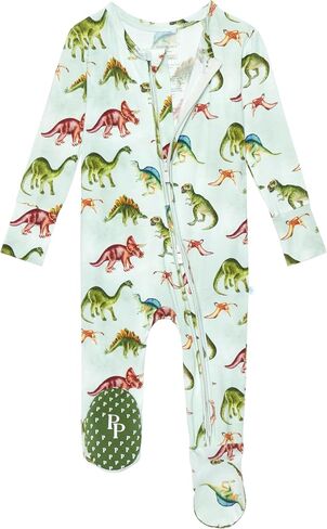 Posh Peanut Baby Boy Footie Pajamas - Soft Viscose Made from Bamboo 2 Way Zipper Sleepers & Onesies with Non-Slip Grips in Saudi Arabia