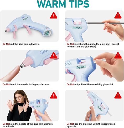 Hot Glue Gun, Cordless Hot Glue Gun with 30 Premium Glue Sticks (7×150mm), 90s Fast Heating, 2600mAh Type-C Rechargeable for DIY Crafts, Home Repairs, Creative Projects and Gift Making - White in Kuwait