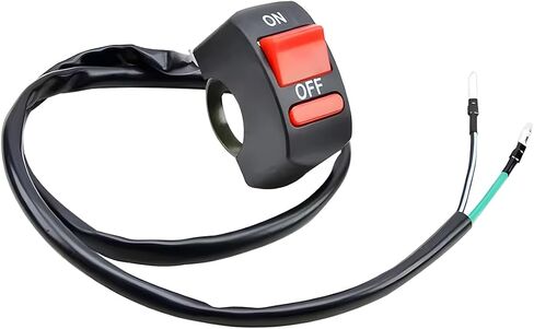 2PCS Mini Bike Kill On Off Switch, 7/8" Motorbike Handle Toggle Push Button, Motorcycle Control Lighting Handlebar On-Off Accessories, Universal for ATV Scooter Electromobile in Saudi Arabia