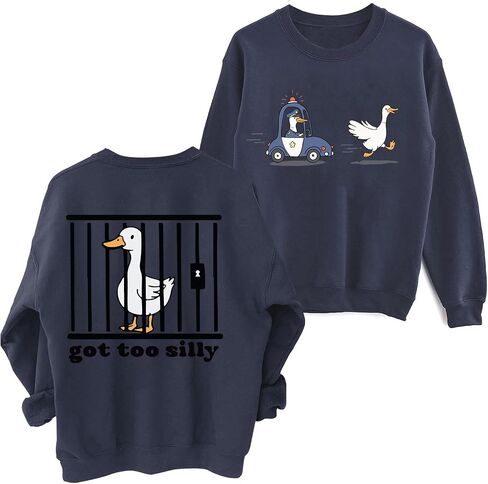Got Too Silly Sweatshirt Women Crewneck Funny Silly Goose Shirt in Kuwait