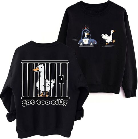 Got Too Silly Sweatshirt Women Crewneck Funny Silly Goose Shirt in Kuwait
