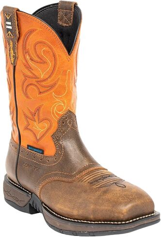 Cody James Men's Nano Lite Waterproof Western Work Boot Composite Toe - Mlbp-3-B in Kuwait