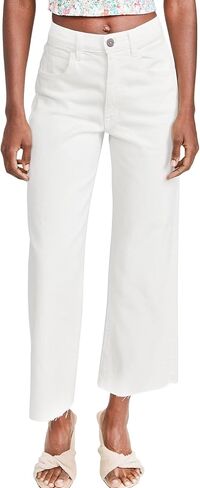 Allimy Womens Jeans High Rise Belted Wide Straight Leg Frayed Hem Jeans for Women Trendy 2025 Denim Pants in Saudi Arabia