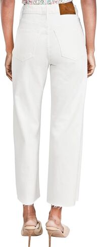 Allimy Womens Jeans High Rise Belted Wide Straight Leg Frayed Hem Jeans for Women Trendy 2025 Denim Pants in Saudi Arabia