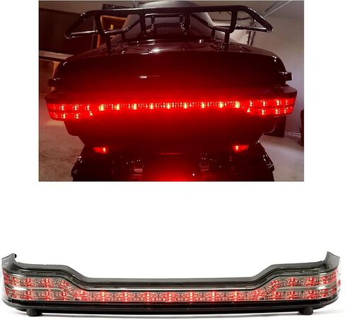 ECOTRIC LED King Brake Turn Tail Light for Touring Luggage Storage Box Compatible with 2014-Later Harley Touring Road Electra Street Tri Glide/Road King/Ultra Limited Tail Trunk Light Taillight in Saudi Arabia