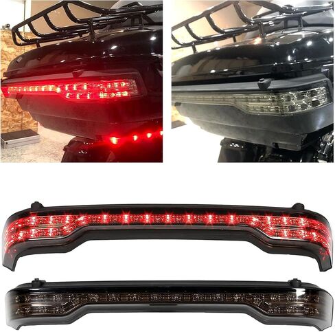 ECOTRIC LED King Brake Turn Tail Light for Touring Luggage Storage Box Compatible with 2014-Later Harley Touring Road Electra Street Tri Glide/Road King/Ultra Limited Tail Trunk Light Taillight in Saudi Arabia