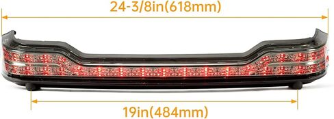 ECOTRIC LED King Brake Turn Tail Light for Touring Luggage Storage Box Compatible with 2014-Later Harley Touring Road Electra Street Tri Glide/Road King/Ultra Limited Tail Trunk Light Taillight in Saudi Arabia