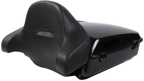 TCMT 10.7 "Black Latch Pack Pack Trunk Backrest LED LED Light مع إشارة تحول الفرامل مناسبة لـ Harley Touring Electra Glide Road Road King FLHT FLTRX FLHR 2014-2025 in Saudi Arabia