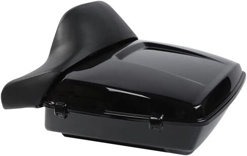 TCMT 10.7 "Black Latch Pack Pack Trunk Backrest LED LED Light مع إشارة تحول الفرامل مناسبة لـ Harley Touring Electra Glide Road Road King FLHT FLTRX FLHR 2014-2025 in Saudi Arabia