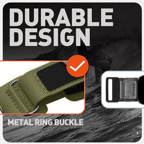Compatible with Casio MDV106 Watch Bands, 22mm Nylon Sports Strap with Woven Design for Casio MDV106, MDV106-1AV / MTP-VD01 Watch in Saudi Arabia
