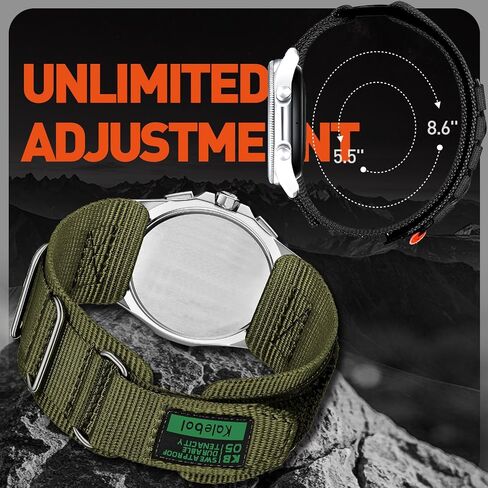 Compatible with Casio MDV106 Watch Bands, 22mm Nylon Sports Strap with Woven Design for Casio MDV106, MDV106-1AV / MTP-VD01 Watch in Saudi Arabia