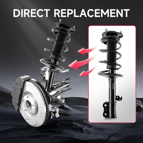 172541 172542 Suspension Kit Front Complete Strut & Coil Spring Assembly Shock Absorber Compatible with Honda Odyssey 2008-2010 in Saudi Arabia