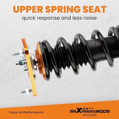 maXpeedingrods Coilovers for Hyundai Genesis Coupe 200-2016 2-Door Model, Spring Shock Absorber Coilovers Suspension Kit Strut, Ride Height Lowering Kits by 1-3" Gold in Saudi Arabia