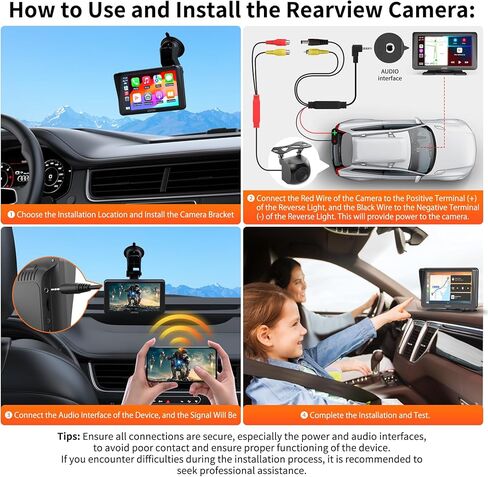 Alxum 2 in 1 Wireless CarPlay Android Auto Adapter - Convert Wired Carplay to Wireless Car Play Android Auto Dongle Switch for Cars with OEM Factory Carplay System, Support iOS 10+ and Android 12+ in Kuwait
