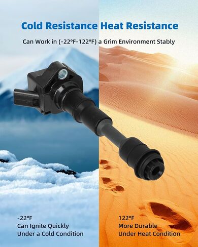 Coil Coil Coils & Iridium Spark Plugs UF756 لـ Volvo XC60 2015-2020 ، XC90 2016-2020 ، S60 2015-2020 ، XC40 2019-2020 ، S80 2016 ، S90 2017-2020 ، V60 ، V90 ، XC70 ، 2.0LL Set من 4 in Saudi Arabia