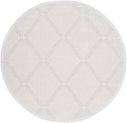 SAFAVIEH Bermuda Collection Runner Rug - 2' x 12', Cream & Beige, Non-Shedding & Easy Care, Machine Washable Indoor/Outdoor & Washable-Ideal for Patio, Backyard, Mudroom (BMU811A) in Saudi Arabia