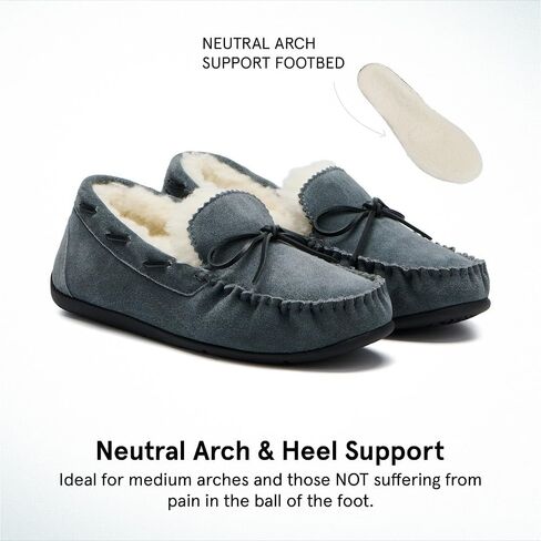 ABEO Amble Bow Women's Slippers | House Shoes for Women | Shearling Lined | Built-In Cozy Wool Orthotic in Saudi Arabia
