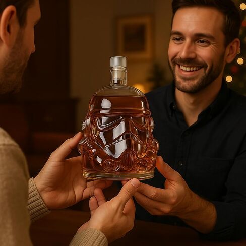 Stormtrooper Blaster Decanter Set, Gifts for Men, Dad - Star Wars Sci-Fi Blaster Force Gun Whiskey & Wine Set 750ml - Energized Particle Weaponry Elegant Decanters 24" - 4x Trooper Shots Base Gift in Kuwait