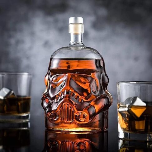 Stormtrooper Blaster Decanter Set, Gifts for Men, Dad - Star Wars Sci-Fi Blaster Force Gun Whiskey & Wine Set 750ml - Energized Particle Weaponry Elegant Decanters 24" - 4x Trooper Shots Base Gift in Kuwait