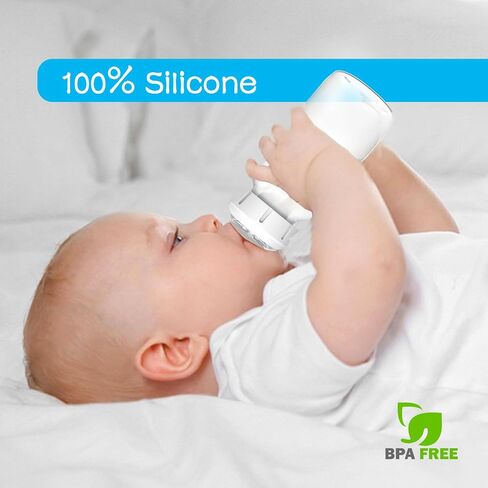4Pcs Sippy Straw Nipples Compatible with Dr. Brown's Narrow Bottles & Narrow Sippy Spout Bottles, Transition Sippy Spouts Soft Silicone Replacement Spout Nipples, BPA-Free, 6m+, Variable Flow in Saudi Arabia