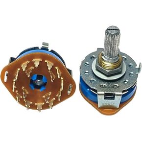 1 Pcs Rotary Switch SRRM433700 Band Switch 4 Pole 3 Position Amplifier Signal Switch 20mm in Kuwait