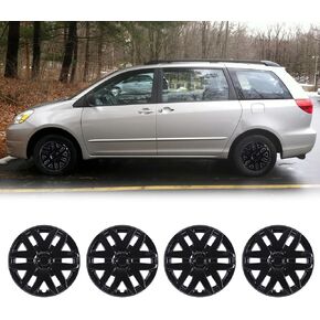 NIXON OFFROAD 16 Inch Hubcaps for Toyota Sienna 2004-2010 [Only Fit Steel Wheel] Wheel Rim Cover (Set of 4) PP Hub Caps Replacement for Car (Lacquer, 5143Style) in Saudi Arabia