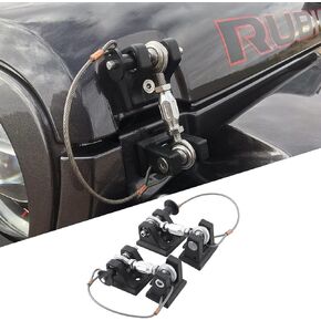 DV8 Offroad | D-JL-190001-K | Hood Hold Down Set for 18-25 Wrangler JL & 20-25 Gladiator JT | Non Locking | Quick Release Pin & Adjustable Turnbuckle | Stainless Steel & Billet Aluminum Construction in Kuwait
