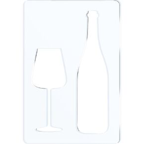 Wine Glass Router Templates, Acrylic Router Inlay Template for Woodworking, 5mm Thick Decorative Template Router Jig Woodworking Craft Tracing Stencils Guide Tool in Kuwait