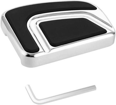 دواسة الفرامل الكبيرة Chrome لـ Electra 96-17 لـ Electra Low 15-16 لـ 06-17 لـ LO 10-17 للتراث 06-17-(Chrome + Black)-(Ripinum + Rubber) in Saudi Arabia