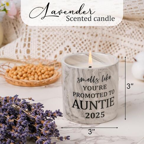 FreeJac Mom To Be Gifts New Mom Candle for First Mother, Newly Pregnant Mommy, Expectant Mother, Future Moms - 6 Oz Lavender Scented Candle for Mothers Day, Baby Shower Presents Promoted to Mommy 2025 in Saudi Arabia