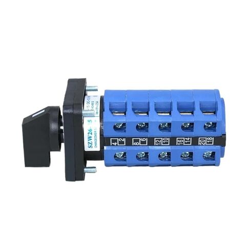 SZW26/LW26-25 5 Phase ON-Off-ON Universal Rotary Changeover Cam Switch 25A 3 Positions 20 Terminals 660V 25A 48x48Mm Panel in Kuwait