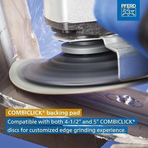 PFERD 40735 Combiclick Fibre Disc, Ceramic Oxide Co-Cool, 5" Diameter, 12200 RPM, 60 Grit (Pack of 25) in Saudi Arabia