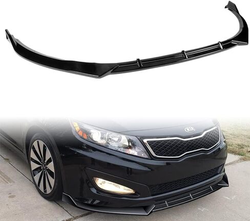 Q1-Tech ، 9 قطع الأمامية الشفاه والملحقات الجانبية للتنور الجانبية موزع متوافق مع طراز Kia Optima SX/Hybrid USA ، وهجين ، مفسد الشفاه الأمامي ، in Saudi Arabia