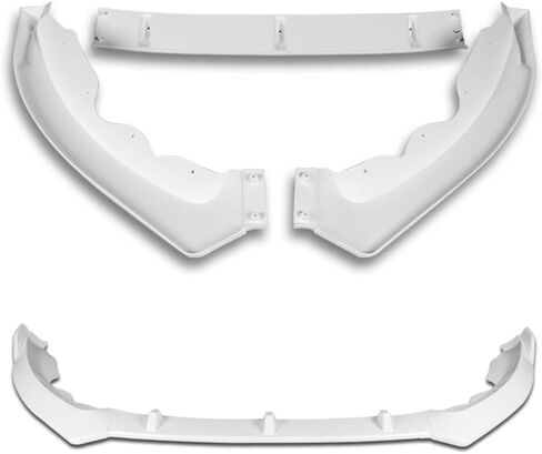 Q1-TECH, 9-Piece Front Bumper Lip & Side Skirt Extensions Diffuser Compatible with 2013 2014 2015 2016 Ford Fusion Mondeo, Front Lip Spoiler Air Chin Body Splitter ABS (Painted Carbon) in Saudi Arabia