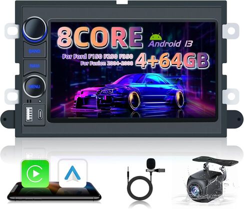 Car Radio Stereo for Ford F150 2004-2008: 7 inch 1280 * 800 Touch Split Screen - [2G+32G] Head Unit with Wireless Carplay Andriod Auto 5GWiFi Bluetooth Backup Camera GPS FM SWC in Kuwait