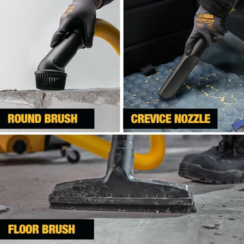 DEWALT 6 Gallon STEALTHSONIC Shop Vacuum Wet and Dry DXV06PL-QT, Ultra Quiet 4 Peak HP Wet Dry Vac for Jobsite & Workshop in Kuwait