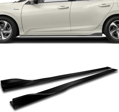 Q1-TECH, 9-Piece Front Bumper Lip & Side Skirt Extensions Diffuser Fit for 2018 2019 2020 2021 2022 2023 Kia Stinger (GT-Line), Front Bumper Lip Spoiler Air Chin Body Splitter ABS (Painted Black) in Kuwait