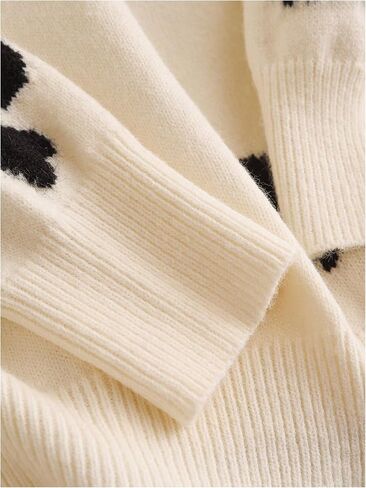 Women's Plus Size Bow Sweaters V Neck Long Sleeve Knit Pullover Tops Soft Knitwear in Saudi Arabia