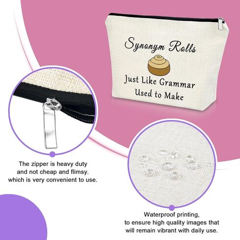 Sazuwu Teacher Assistant Gift Teacher’s Aide Gift Makeup Bag Thank You Gifts Retirement Gift for Her Cosmetic Bag Teacher Day Gifts Graduation Birthday Christmas Gifts Cosmetic Travel Pouch in Kuwait