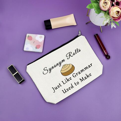 Sazuwu Teacher Assistant Gift Teacher’s Aide Gift Makeup Bag Thank You Gifts Retirement Gift for Her Cosmetic Bag Teacher Day Gifts Graduation Birthday Christmas Gifts Cosmetic Travel Pouch in Kuwait